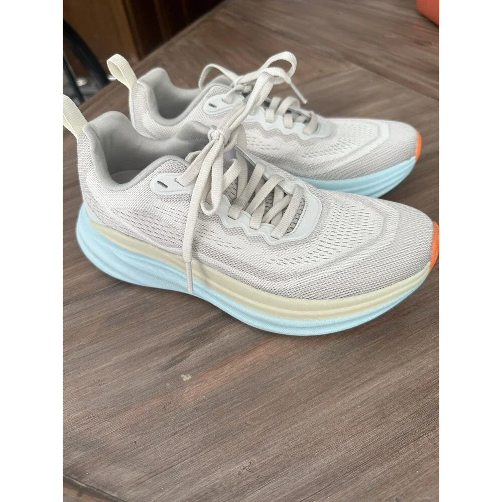 Avis Women’s Running Shoes Size 6.5 Beige Blue Yellow Orange Athletic Sneakers
